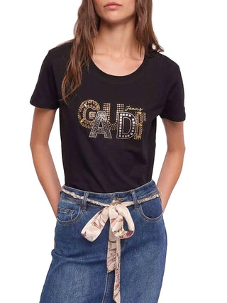WOMEN'S T-SHIRT - GAUDI JEANS BLACK - 611BD64077