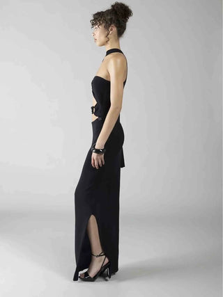 WOMEN'S DRESS - DENNY ROSE BLACK - 611DD13001 2