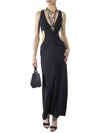 WOMEN'S DRESS - DENNY ROSE BLACK - 611DD13008 1