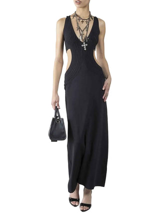WOMEN'S DRESS - DENNY ROSE BLACK - 611DD13008