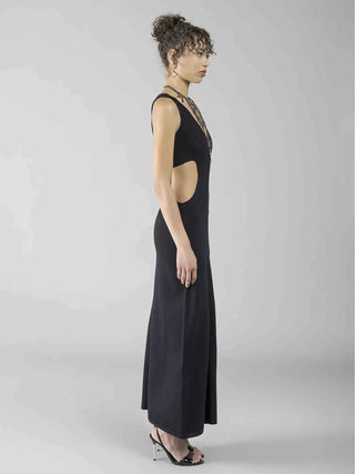 WOMEN'S DRESS - DENNY ROSE BLACK - 611DD13008 2