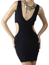 WOMEN'S DRESS - DENNY ROSE BLACK - 611DD13009 1