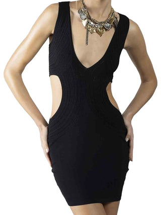 WOMEN'S DRESS - DENNY ROSE BLACK - 611DD13009