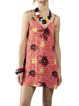 WOMEN'S DRESS - DENNY ROSE RED - 611DD15026