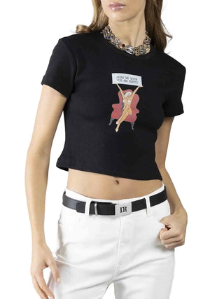 WOMEN'S T-SHIRT - DENNY ROSE BLACK - 611DD64016 1