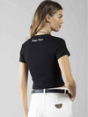 WOMEN'S T-SHIRT - DENNY ROSE BLACK - 611DD64016 3
