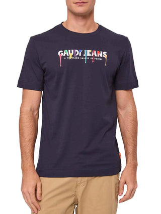 T-SHIRT UOMO - GAUDI UOMO BLU - 611GU64018