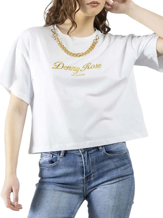 WOMEN'S T-SHIRT - DENNY ROSE WHITE - 611ND64007