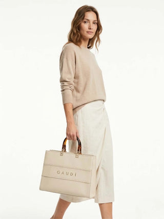 WOMEN'S HANDBAG - GAUDI CREAM - V6AE-12750 4