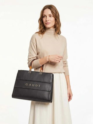 WOMEN'S HANDBAG - GAUDI BLACK - V6AE-12750 4
