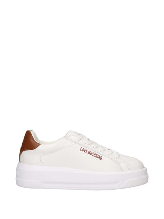 WOMEN'S SNEAKERS - LOVE MOSCHINO WHITE-LEATHER - JA15065G1OIAH 1