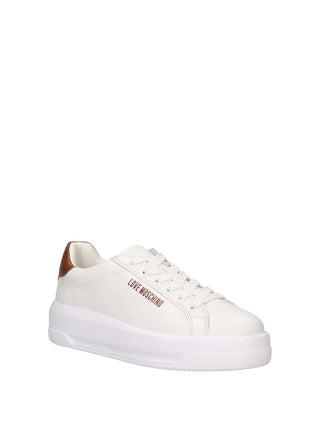 WOMEN'S SNEAKERS - LOVE MOSCHINO WHITE-LEATHER - JA15065G1OIAH 2