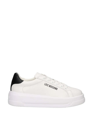 WOMEN'S SNEAKERS - LOVE MOSCHINO WHITE-BLACK - JA15065G1OIAH 1