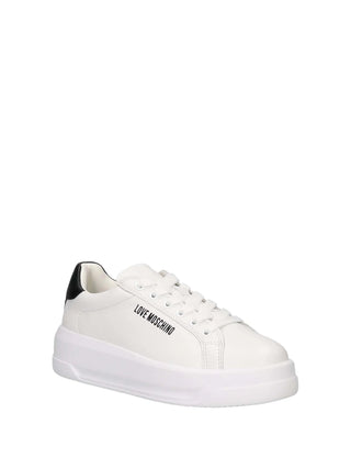 WOMEN'S SNEAKERS - LOVE MOSCHINO WHITE-BLACK - JA15065G1OIAH 2