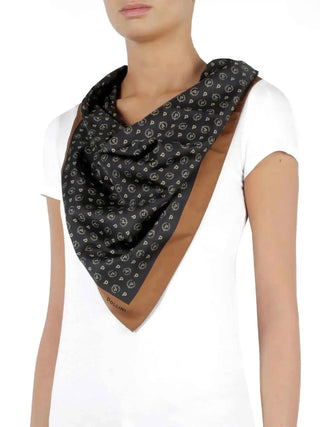 FOULARD DONNA - POLLINI NERO-MARRONE - TE7900PP04Q80 2
