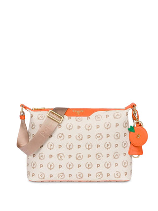 BORSA A SPALLA DONNA - POLLINI AVORIO-ARANCIO - TE8400PP02Q1Y