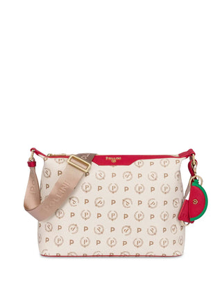 BORSA A SPALLA DONNA - POLLINI AVORIO-ROSSO - TE8400PP02Q1Y