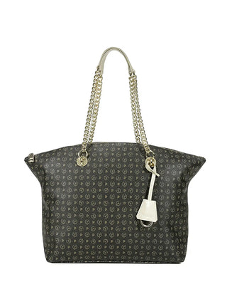 WOMEN'S SHOULDER BAG - POLLINI BLACK-IVORY - TE8408PP02Q11