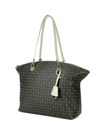 WOMEN'S SHOULDER BAG - POLLINI BLACK-IVORY - TE8408PP02Q11 2