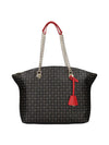 WOMEN'S SHOULDER BAG - POLLINI BLACK-RED - TE8408PP02Q11 1
