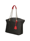 WOMEN'S SHOULDER BAG - POLLINI BLACK-RED - TE8408PP02Q11 2