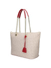 WOMEN'S SHOULDER BAG - POLLINI IVORY-RED - TE8410PP02Q11 2