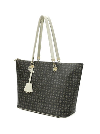 WOMEN'S SHOULDER BAG - POLLINI BLACK-IVORY - TE8410PP02Q11 2