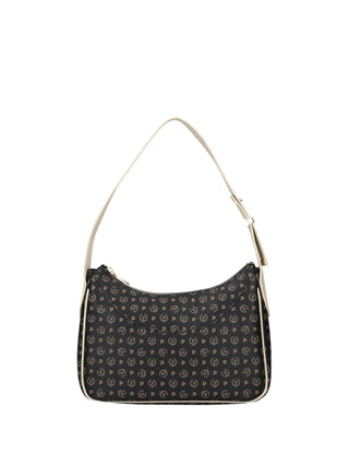 BORSA A SPALLA DONNA - POLLINI NERO-AVORIO - TE8552PP0OQ11 1