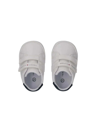 CHILDREN'S SNEAKERS - TOMMY HILFIGER WHITE-BLUE - T0B9-34328-1582 3