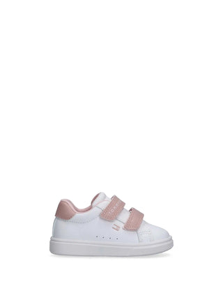GIRLS' SNEAKERS - TOMMY HILFIGER WHITE-NUDE - T1A9-34228-1355