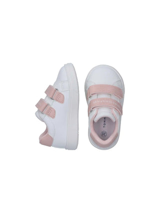 GIRLS' SNEAKERS - TOMMY HILFIGER WHITE-NUDE - T1A9-34228-1355 4
