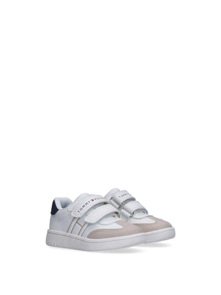UNISEX SNEAKERS FOR CHILDREN - TOMMY HILFIGER BEIGE-WHITE - T1X9-34342-1269 2