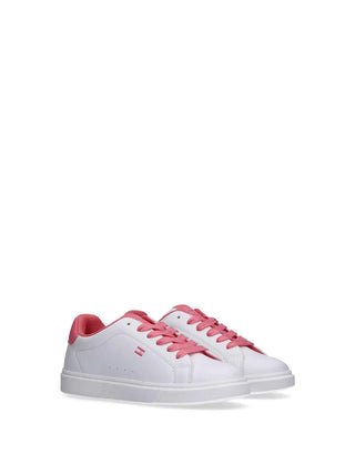 GIRL'S SNEAKERS - TOMMY HILFIGER WHITE-FUCHSIA - T3A9-34238-1355 2
