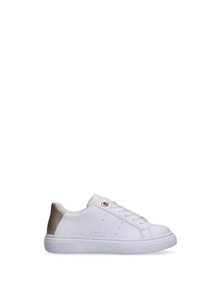 GIRL'S SNEAKERS - TOMMY HILFIGER WHITE-PLATINUM - T3A9-34246-1355