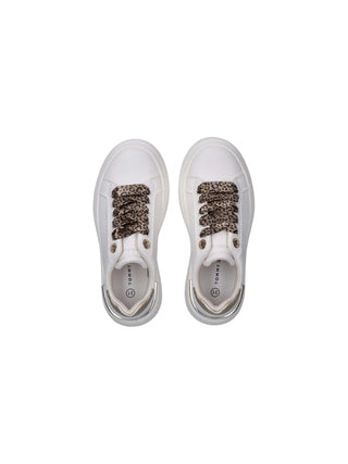GIRL'S SNEAKERS - TOMMY HILFIGER WHITE-PLATINUM - T3A9-34255-1355 3