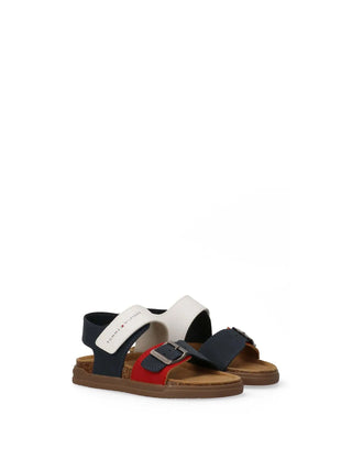 SANDALO UNISEX - TOMMY HILFIGER BLU-ROSSO - T3X2-34392-1269 2