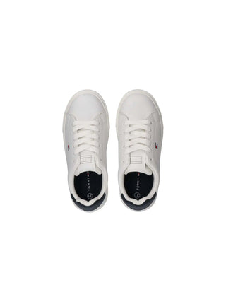 SNEAKERS UNISEX - TOMMY HILFIGER BIANCO-BLU - T3X9-34350-1355 3