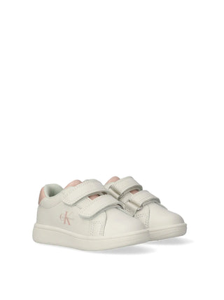 GIRLS' SNEAKERS - CALVIN KLEIN WHITE-NUDE - V1A9-83206-1355 2