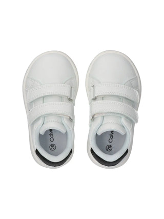 UNISEX SNEAKERS FOR CHILDREN - CALVIN KLEIN WHITE-BLACK - V1X9-83275-1355 4