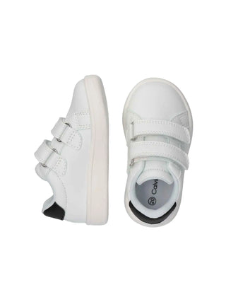 UNISEX SNEAKERS FOR CHILDREN - CALVIN KLEIN WHITE-BLACK - V1X9-83275-1355 5