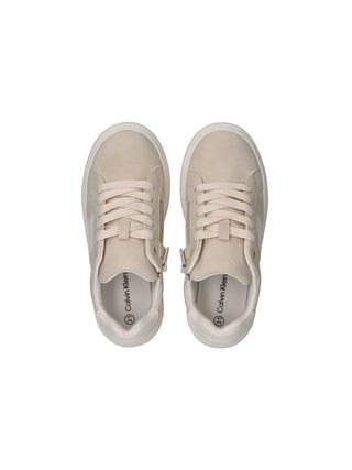 SNEAKERS UNISEX - CALVIN KLEIN BEIGE-BIANCO - V3X9-83292-1269 3