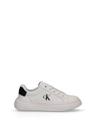 UNISEX SNEAKERS - CALVIN KLEIN WHITE-BLACK - V3X9-83300-1355