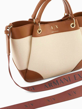 WOMEN'S SHOULDER BAG - ARMANI EXCHANGE NATURAL - XW000393 AF22518 5