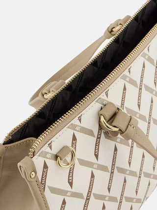 WOMEN'S HANDBAG - ARMANI EXCHANGE WHITE-SAND - XW000400 AF17155 4