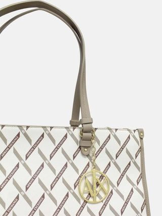 WOMEN'S SHOULDER BAG - ARMANI EXCHANGE WHITE-SAND - XW000927 AF17155 2
