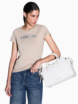 WOMEN'S SHOULDER BAG - ARMANI EXCHANGE BEIGE - XW002158 AF19892 6