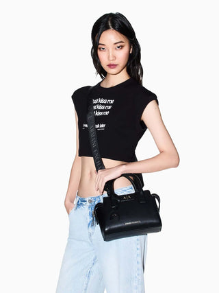 WOMEN'S SHOULDER BAG - ARMANI EXCHANGE BLACK - XW002159 AF19892 6