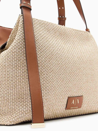 WOMEN'S SHOULDER BAG - ARMANI EXCHANGE NATURAL - XW002603 AF22683 5