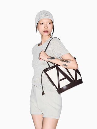 WOMEN'S SHOULDER BAG - ARMANI EXCHANGE BEIGE - XW002607 AF22635 6