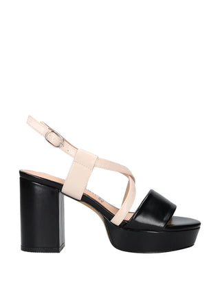 WOMEN'S SANDAL - MARINA GALANTI BLACK-NUDE - MG 1B392